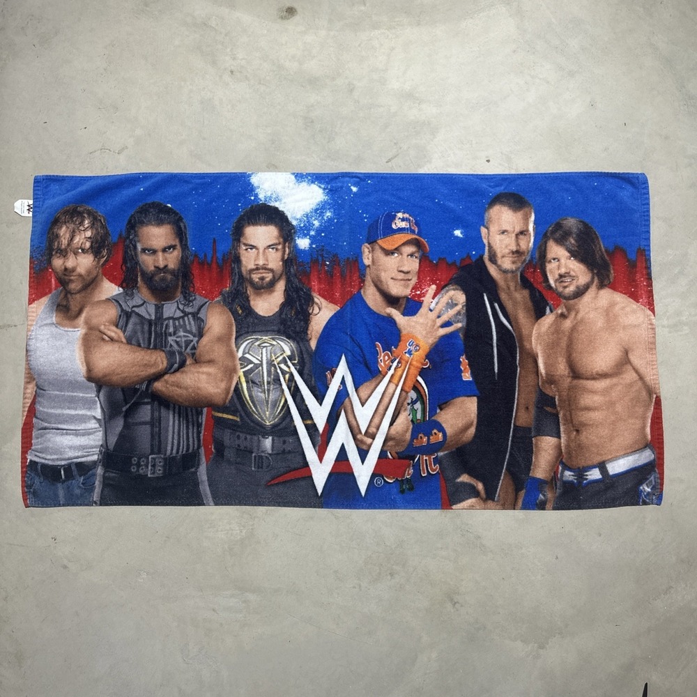 Official Licensed WWE Beach Bath Towel Bath Raw Vs Smackdown 2017 Wrestling